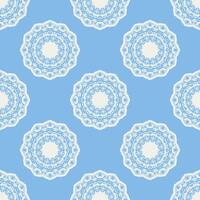 Quatrefoil geometric seamless pattern, background, vector illustration in mint blue, soft turquoise color and white.