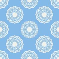 Quatrefoil geometric seamless pattern, background, vector illustration in mint blue, soft turquoise color and white.