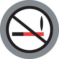No smoking area, illustration, vector on a white background.