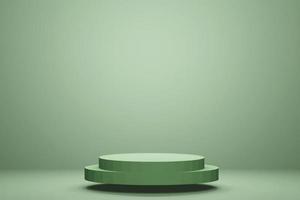 abstract empty round podium, scene display stand for cosmetic product 3d render photo