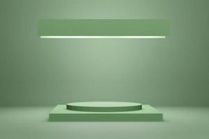 abstract empty podium, scene display stand for cosmetic product and advertising 3d render photo