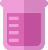 Science pink liquid, illustration, vector, on a white background. vector