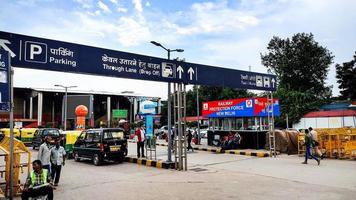 Delhi, India, september 2021, New Delhi Railway Station is busiest railway station in terms of train frequency and passenger movement. photo