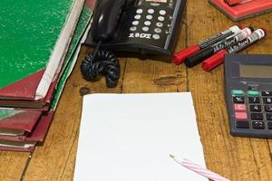 Desk, the old and dirty photo