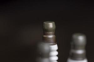 New Car spark plugs, close up photo