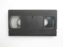 video tape on white background photo
