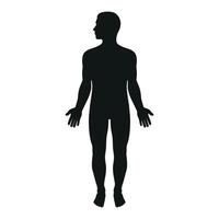 Male silhouette illustration vector