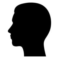 Man head illustration vector