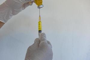 An example of a coronavirus vaccine. photo