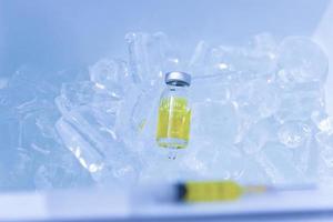An example of a coronavirus vaccine. photo