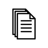 Paper document line icon illustration. icon related to document duplicate, copy document. Simple vector design editable. Pixel perfect at 32 x 32