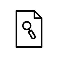 Paper document line icon illustration with search. icon related to search document, search file. Simple vector design editable. Pixel perfect at 32 x 32