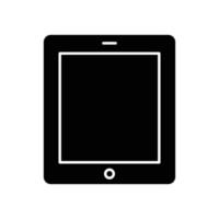 Tablet glyph icon illustration. icon illustration related to electronic, technology. Simple vector design editable. Pixel perfect at 32 x 32