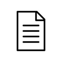 Document paper line icon illustration. Simple vector design editable. Pixel perfect at 32 x 32