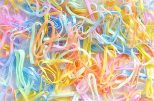 colorful rubber bands as a background photo