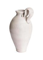 A clay jug isolated on a white background photo