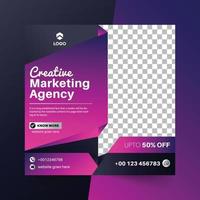 Digital marketing social media post web banner vector