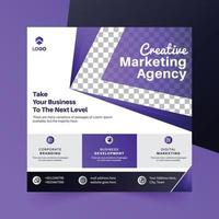 Digital marketing social media post web banner vector