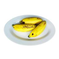 plátanos en plato foto