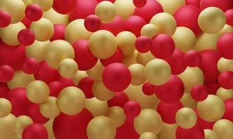 Abstract 3d background. 3d rendering with colorful  balls. photo