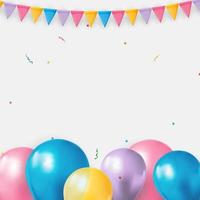 Party Holiday Birthday Background Vector Illustration