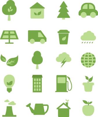 Take care of enviroment, illustration, vector on a white background.