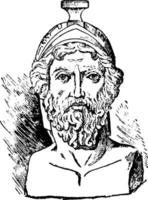 Miltiades, vintage illustration vector