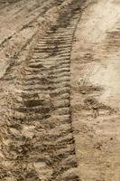 construction of a new walkway in the city park photo