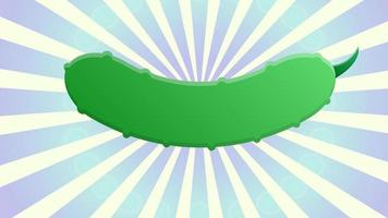 pepino sobre un fondo retro blanco y azul, ilustración vectorial. pepino verde, verdura fresca para ensalada. Productos para adelgazar, menos calorías. Ensalada apetitosa para bajar de peso. vector