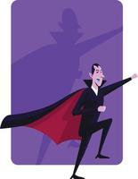 Dracula Halloween Character vector