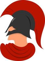 Spartan, illustration, vector on white background.