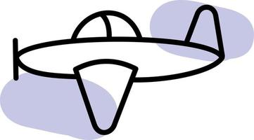 Sightseeing plane, illustration, vector, on a white background. vector