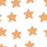 Seamless pattern with small stars. heavenly bodies vector