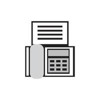 fax machine Logo Template vector icon design