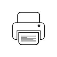 fax machine Logo Template vector icon design