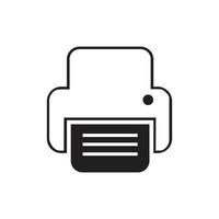 fax machine Logo Template vector icon design