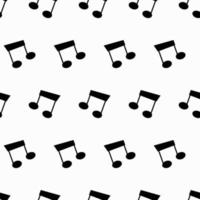 Vector seamless pattern of a musical note. A symbol of a musical scale or musical notes on a transparent background.