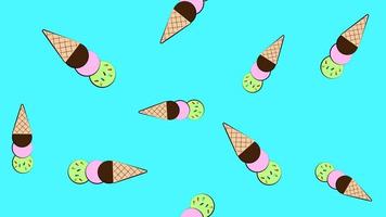 Popsicle ice cream pattern. Abstract summer seamless pattern with ice cream vector