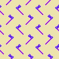 Purple hammer , seamless pattern on a beige background. vector
