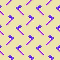 Purple hammer , seamless pattern on a beige background. vector