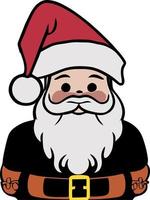 dibujos animados de santa claus sonriente vector