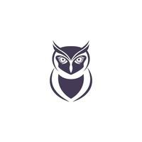 Ilustración de diseño de icono de logotipo de búho vector