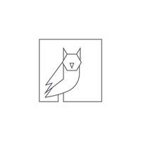 Owl logo icon design illustration vector