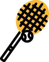 Tennis sport, illustration, vector on a white background.