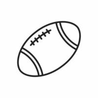 american football outline icon vector