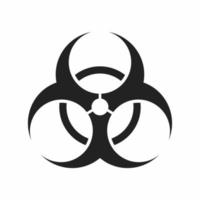 biohazard flat icon vector