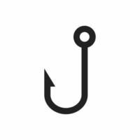 hook outline style icon vector