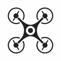 icono plano de dron vector