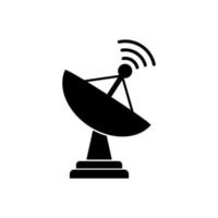 icono de antena parabólica vector