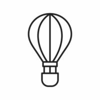 air ballon outline icon vector